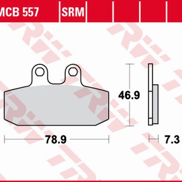 Klocki Hamulcowe KH256 Sinter Aprilia Atlantic 500 ’02-’05, Scarabeo 500 ’02-’12, Leonardo 250 ’99-’04, Scarabeo 150 ’99-’04, Sportcity 300 ’08-’13, Honda City FLY 125 ’98-’00 Przód | TRW ZF