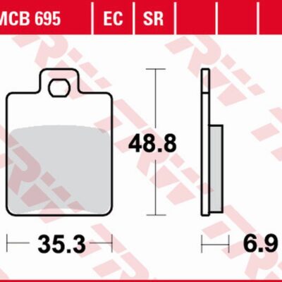 TRW Klocki hamulcowe - GILERA STALKER 125 (1996-2014)