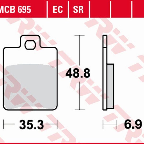 TRW Klocki hamulcowe – GILERA STALKER 125 (1996-2014)