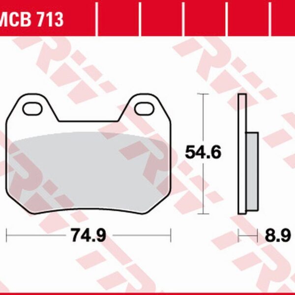 Klocki Hamulcowe KH304 Organic BMW K 1200LT ’98-’09, R 1200CL ’03-’05 Tył | TRW ZF