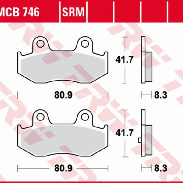 Klocki Hamulcowe KH323 SINTER Kawasaki SC 250 Epsilon ’02, Suzuki AN 400 Burgman ’03-06, Tył, Italjet JACK 125 ’07, Przód/Tył | TRW ZF