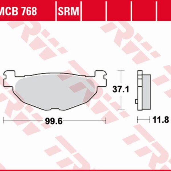 Klocki Hamulcowe KH408 SINTER Beta EVO 80 ’09-, Przód, Yamaha YP 400 Majesty ’04-’13, XP 500 T-MAX ’04-’11 Tył | TRW ZF