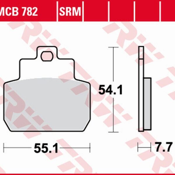 TRW Klocki hamulcowe – PIAGGIO MP3 125 (2005-2008)