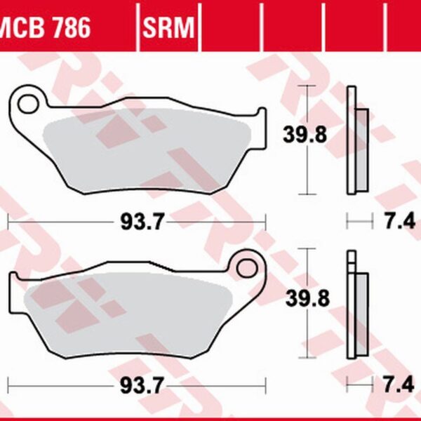 Klocki Hamulcowe KH430 Sinter Yamaha YP 125 X-Max ’06-’09, XP 250 X-Max ’05-’09 Przód | TRW ZF