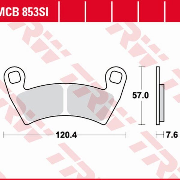 Klocki Hamulcowe KH452 SINTER Offroad Polaris RANGER 400 ’10-, 500 ’08-, 700 ’08-’09, 800 ’10-, 900 ’11-, General 1000 ’16-, GEM 1400 ’10-, MAGNUM 700 ’08-, Przód | TRW ZF