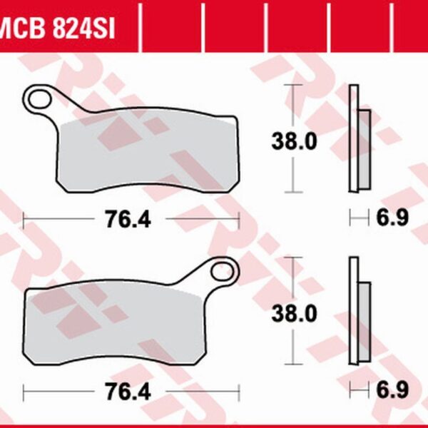 Klocki Hamulcowe KH462 Sinter Offroad KTM SX-F/XC 450 ATV ’08-’11, SX/XC 505 ATV ’08-’13, XC 525 ATV ’08-’13 Przód | TRW ZF