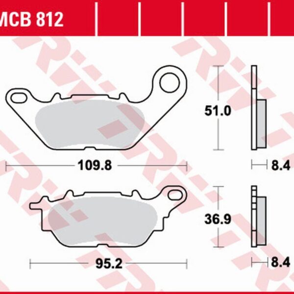 TRW Klocki hamulcowe – YAMAHA DELIGHT 115 (2006-2016)