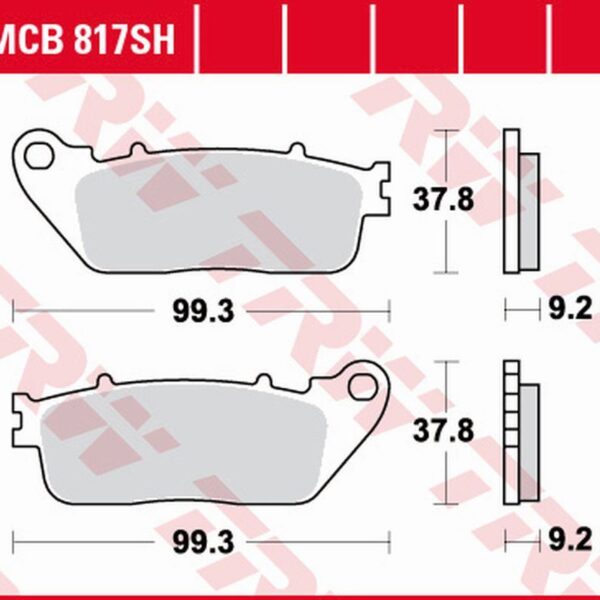 Klocki Hamulcowe KH488 Sinter Street Honda VFR 800F ’14-, VFR 800X Crossrunner ’11-, CB 1000R ’08-’16, VFR 1200F ’10-’16 Tył | TRW ZF