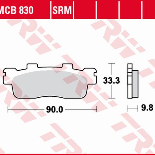 TRW Klocki hamulcowe – KAWASAKI J 125 – (2009-2020)