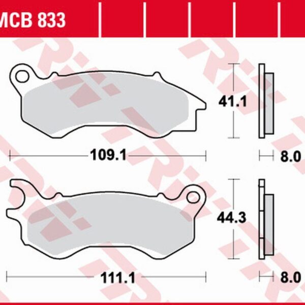 TRW Klocki hamulcowe – HONDA NSC 50/110 –
