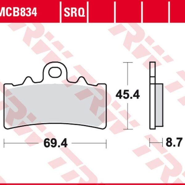 Klocki Hamulcowe KH606 Organic Bmw G 310GS/R ’16-, C 400GT/X ’18-, Husqvarna Svartpilen/Vitpilen 401 ’17-, KTM DUKE 125 ’11-, DUKE 200 ’12-’17, DUKE 250 ’17-, 390 Adventure ’20-, DUKE 390 ’13-, RC 390 ’14-, Przód | TRW ZF