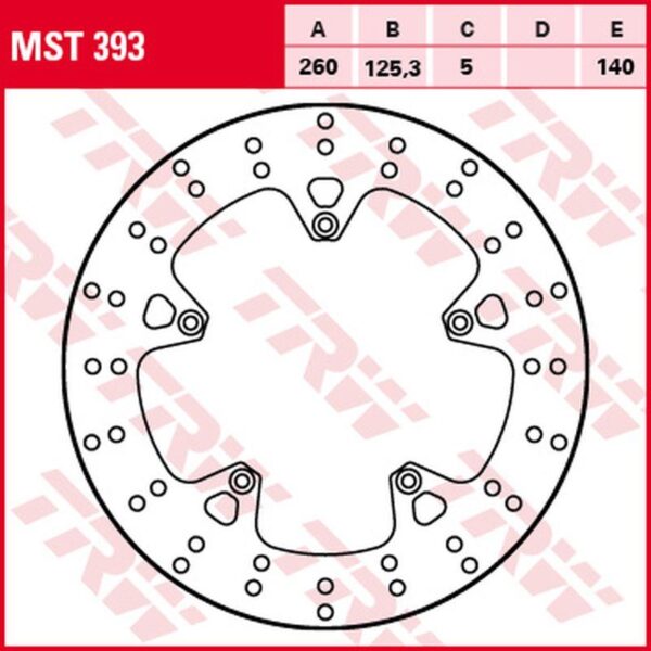 TRW Tarcza hamulcowa – APRILIA SR 125/300 – (2004-2015)