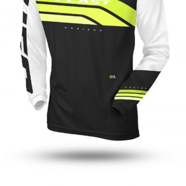 Koszulka Horizon JERSEY CROSS Kolor CZARNY Biały Żółty FLUO Rozmiar XXXL | UFO