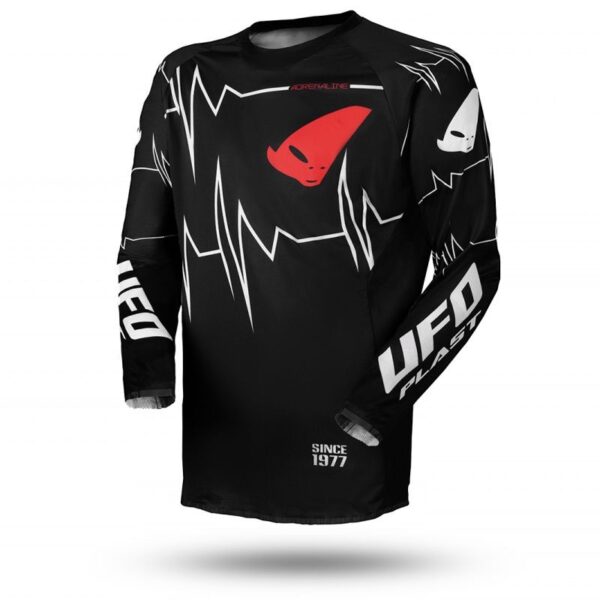 Koszulka SLIM Adrenaline CROSS Kolor CZARNY Pomarańczowy FLUO Rozmiar L – OFERTA Specjalna | UFO