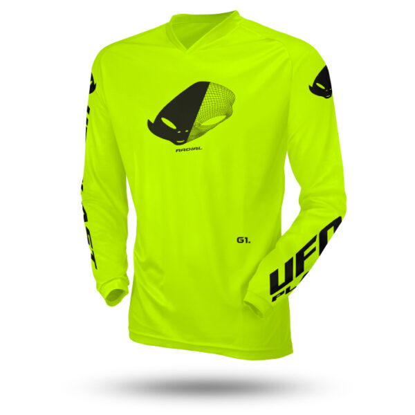 Koszulka Radial Dziecięca / Junior / KID Cross Kolor Żółty Fluo Rozmiar Xxxs | UFO