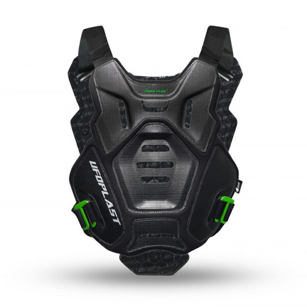 Osłona KLATKI Piersiowej (ZBROJA) CHEST Protector FIBER FLEX (Mtb / E-Bike) Kolor CZARNY – Kolekcja 2025 | UFO