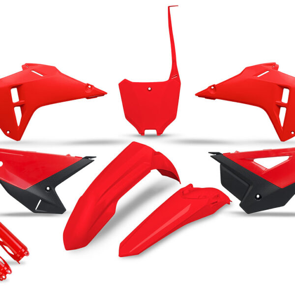 Komplet Plastików z Osłonami Teleskopów Honda CRF 250R / 450R ’25-’26 Kolor OEM (Czerwony / Czarny) | UFO