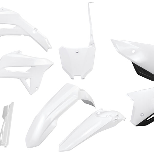 Komplet Plastików z Osłonami Teleskopów Honda CRF 250R ’22-’24, CRF 450R ’21-’24 Kolor Biały | UFO