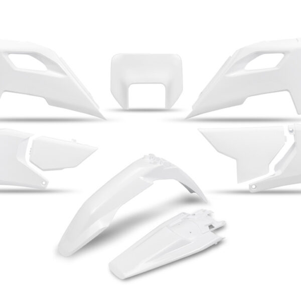 Komplet Plastików Husqvarna TE 150 / 250 / 300 ’24-’25, FE 250 / 350 / 450 / 501 ’24-’25 Kolor OEM ’25 Biały | UFO