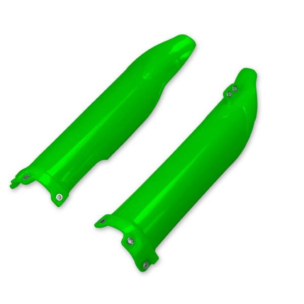 Osłony Teleskopów ( Amortyzatorów ) Przednich Kawasaki KXF 250 ’09-’26, KXF 450 ’09-’26, Kolor Zielony | UFO