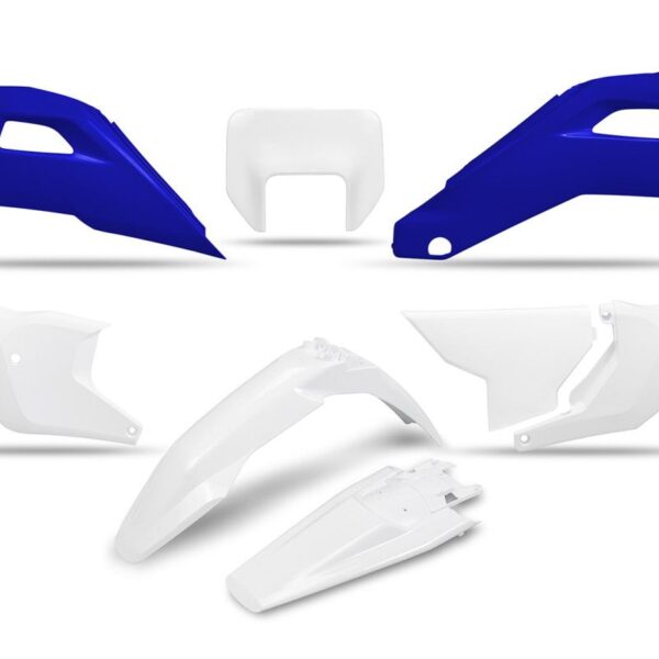 Komplet Plastików Husqvarna FE 250 / 350 / 450 / 501 ’25-’26, TE 250 / 300 Heritage ’25-’26 Kolor Biały / Niebieski | UFO