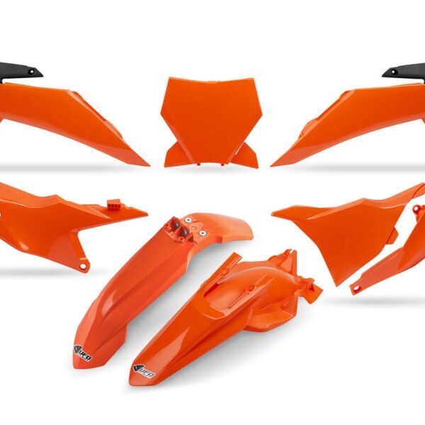 Komplet Plastików z Osłoną LAMPY KTM SX 85 ’25-’26 Kolor Pomarańczowy | UFO