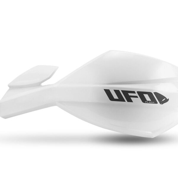 Osłony RĄK (HANDBARY) MUGAN Uniwersalne Komplet z Mocowaniem NA Kierownicę 22 i 28MM Kolor Biały | UFO