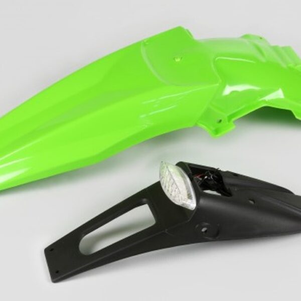 Błotnik Tył Kawasaki KLX 450R ’07-’25 z Lampką Kolor Zielony ( Enduro z Lampką LED ) | UFO