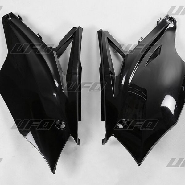 Boczki Tylne Kawasaki KXF 250 ’17-’20, KXF 450 ’16-’18, Kolor Czarny | UFO