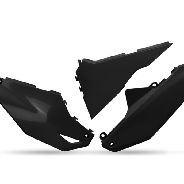 Boczki Tylne Kawasaki KXF 250 ’25-’26, KXF 450 ’24-’26, Kolor Czarny | UFO