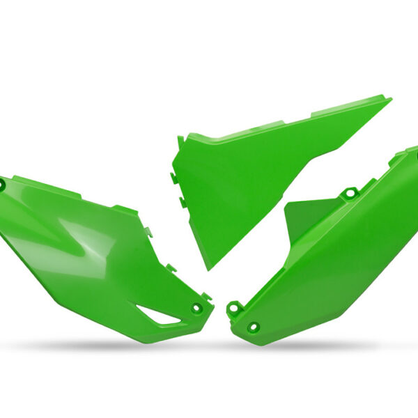 Boczki Tylne Kawasaki KXF 250 ’25-’26, KXF 450 ’24-’26, Kolor Zielony | UFO