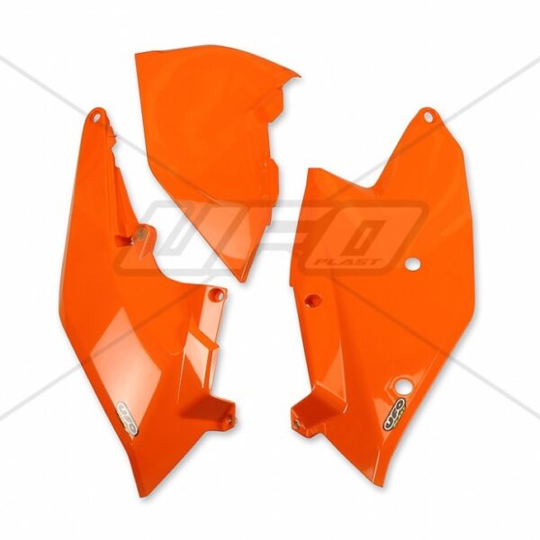 Boczki Tylne KTM SX/SX-F ’16-’18, EXC/EXCF TPI ’17-’19 z Pokrywą Filtra Powietrza | UFO