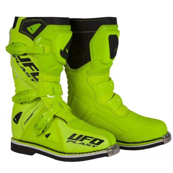 BUTY Typhoon CROSS / Offroad Dziecięce / JUNIOR / KID Kolor Żółty FLUO Rozmiar 37 – Kolekcja 2025/2026 | UFO