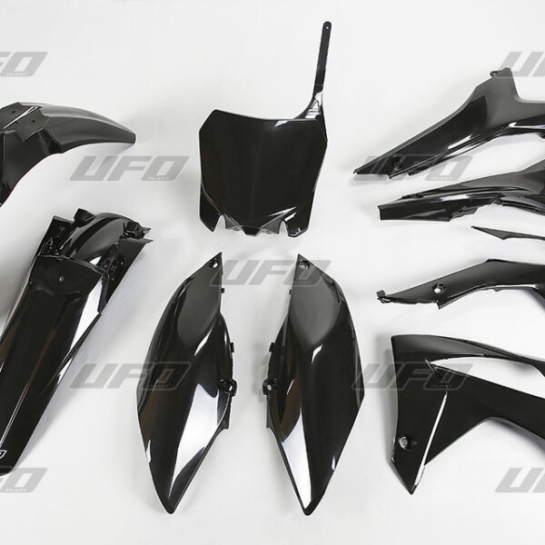 Komplet Plastików Honda CRF 250R 14-17, CRF 450R 13-16 z Osłonami Filtra Powietrza Kolor Czarny (Ho121E001) | UFO