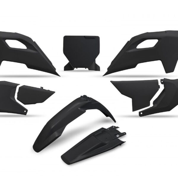 Komplet Plastików Husqvarna TC 125 / 250 ’23-’24, FC 250 / 350 / 450 ’23-’24, FX 350 / 450 ’23-’24, TX 300 ’24, Kolor Czarny – | UFO