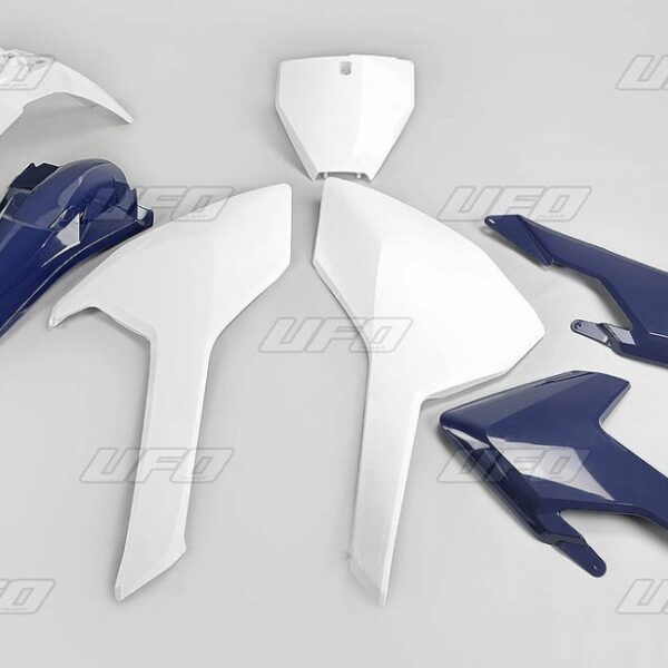 Komplet Plastików Husqvarna TC/FC 125/250/300/350/450 ’16-’18 (z Wyjątkiem TC 250 ’16) Kolor OEM ’16 (Biały/Niebieski) (Hu616E999) | UFO