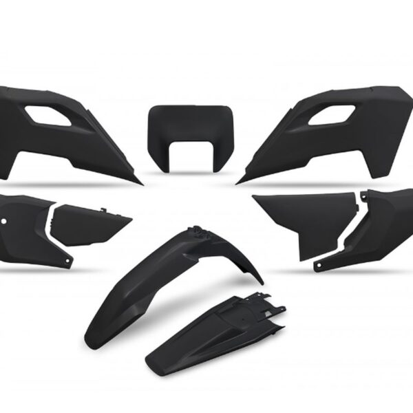 Komplet Plastików Husqvarna TE 150 / 250 / 300 ’24-’25, FE 250 / 350 / 450 / 501 ’24-’25, Kolor Czarny | UFO