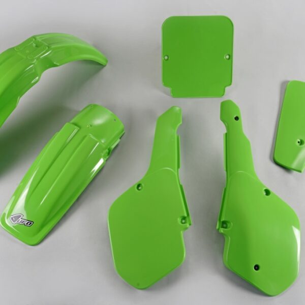Komplet Plastików Kawasaki KX 125 ’87 Kolor Zielony (KA199E026) | UFO