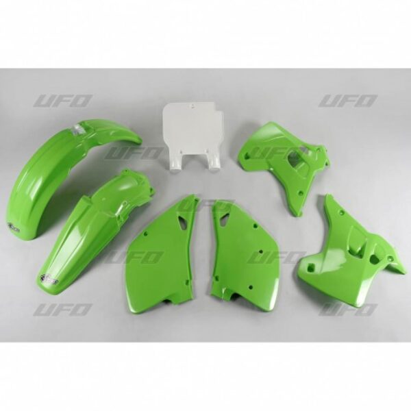Komplet Plastików Kawasaki KX 125 / 250 ’92 Kolor OEM (Zielony/Biały) (KA195E999) | UFO