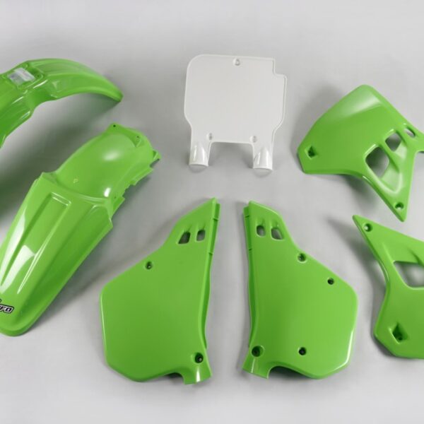 Komplet Plastików Kawasaki KX 250 ’90-’91, Kolor OEM (Zielony/Biały) (KA188E999) | UFO