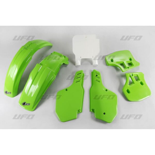 Komplet Plastików Kawasaki KX 500 ’93-’95 Kolor OEM (Zielony/Biały) (KA187E999) | UFO
