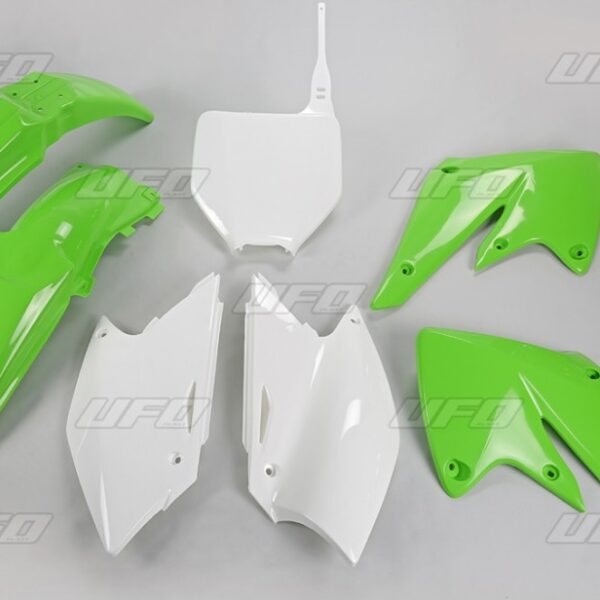 Komplet Plastików Kawasaki KXF 250 ’04-’05 Kolor OEM (Zielony/Biały) (KA203E999) | UFO