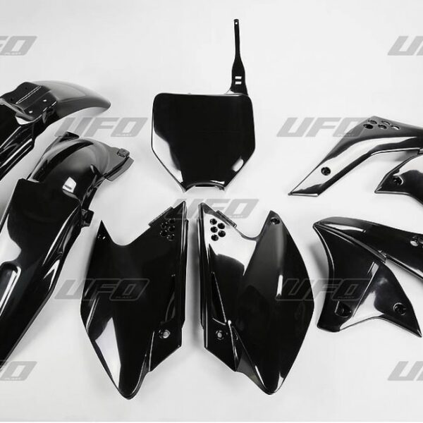Komplet Plastików Kawasaki KXF 250 ’04-’06, Kolor CZARNY (KA204E001) | UFO
