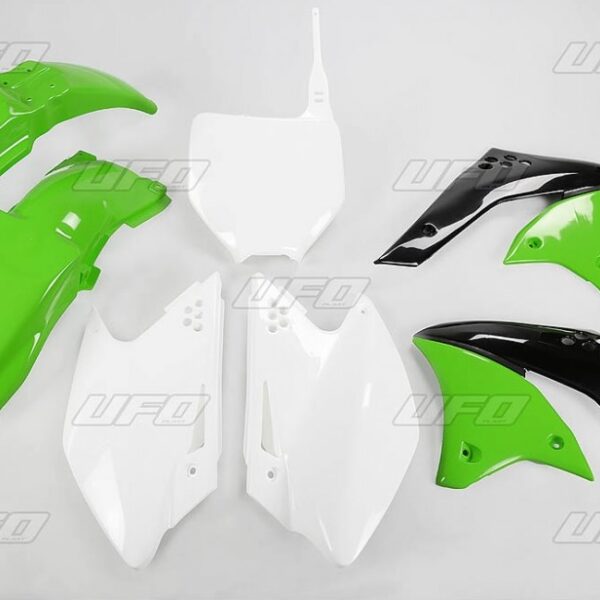 Komplet Plastików Kawasaki KXF 250 ’04-’06, Kolor OEM (Zielony/Biały) (KA204E999) | UFO