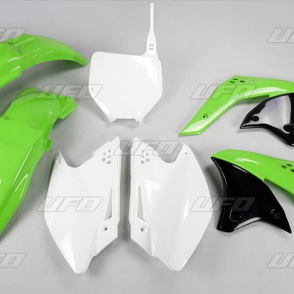 Komplet Plastików Kawasaki KXF 250 ’07 Kolor OEM (Zielony/Biały) (KA208E999) | UFO