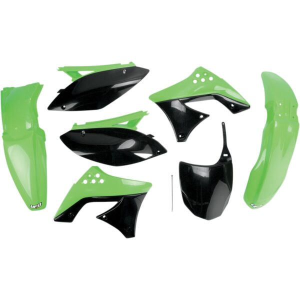 Komplet Plastików Kawasaki KXF 250 ’09- ’12 Kolor OEM (Zielony/Czarny) (KA212E999) | UFO