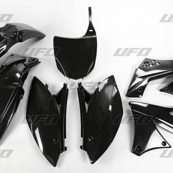 Komplet Plastików Kawasaki KXF 250 ’09-’12 Kolor CZARNY (KA212E001) | UFO