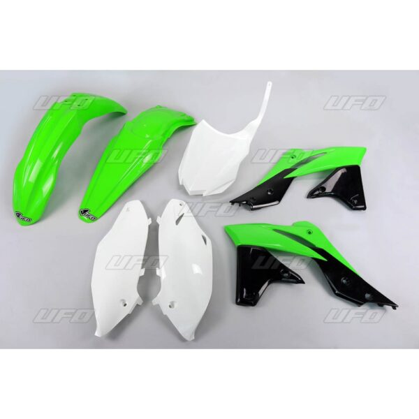 Komplet Plastików Kawasaki KXF 250 ’13-’16 Kolor Oem’16 (Zielony/Biały/Czarny)(Ka221E999A) | UFO