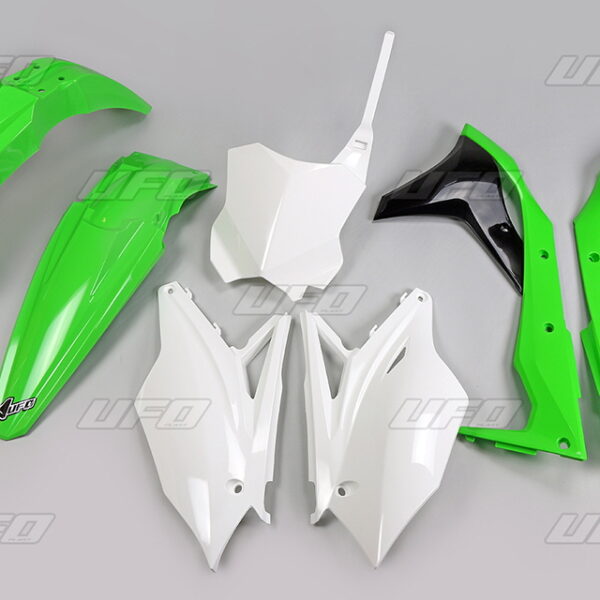 Komplet Plastików Kawasaki KXF 250 ’17 Kolor OEM (Zielony/Biały/Czarny) (KA224E999) | UFO