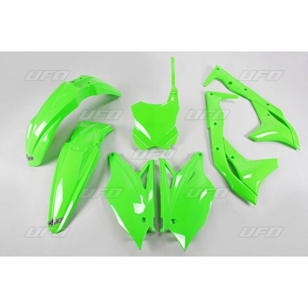 Komplet Plastików Kawasaki KXF 250 ’18-’20 Kolor Zielony FLUO (KA225AFLU) | UFO